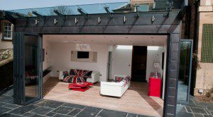 Folding doors opening homes to the garden