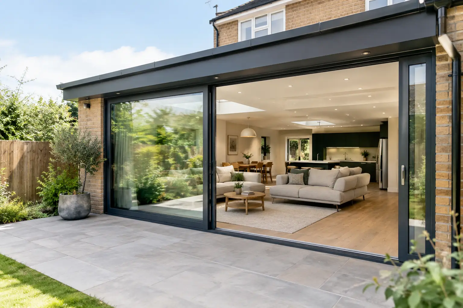 Sliding Door Renovation Example for a Rear Extension